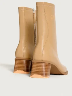 Stiefel Und Stiefeletten-HOFF DATE BEIGE STIEFELETTE MIT ABSATZ