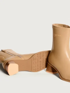 Stiefel Und Stiefeletten-HOFF DATE BEIGE STIEFELETTE MIT ABSATZ