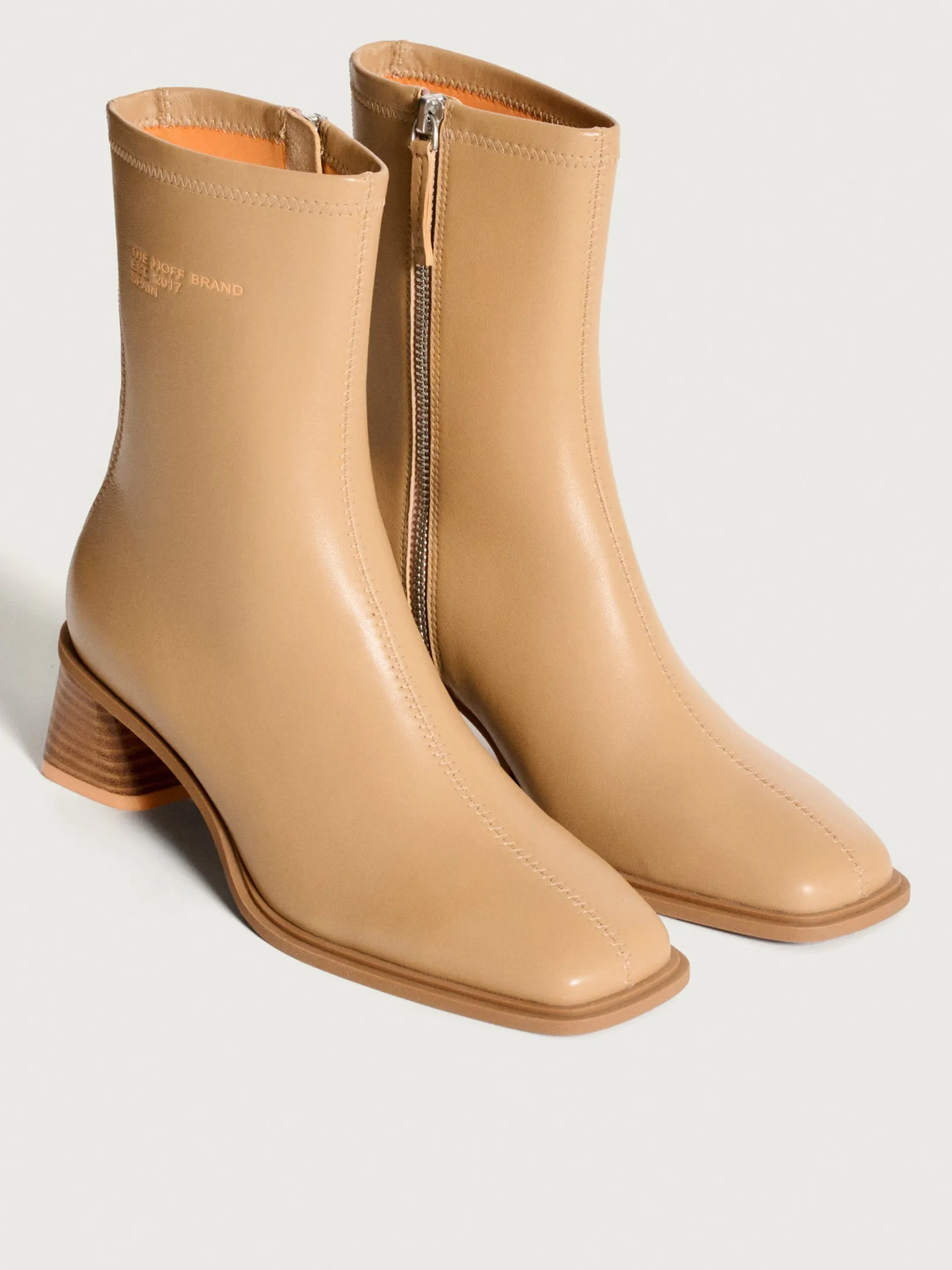Stiefel Und Stiefeletten-HOFF DATE BEIGE STIEFELETTE MIT ABSATZ