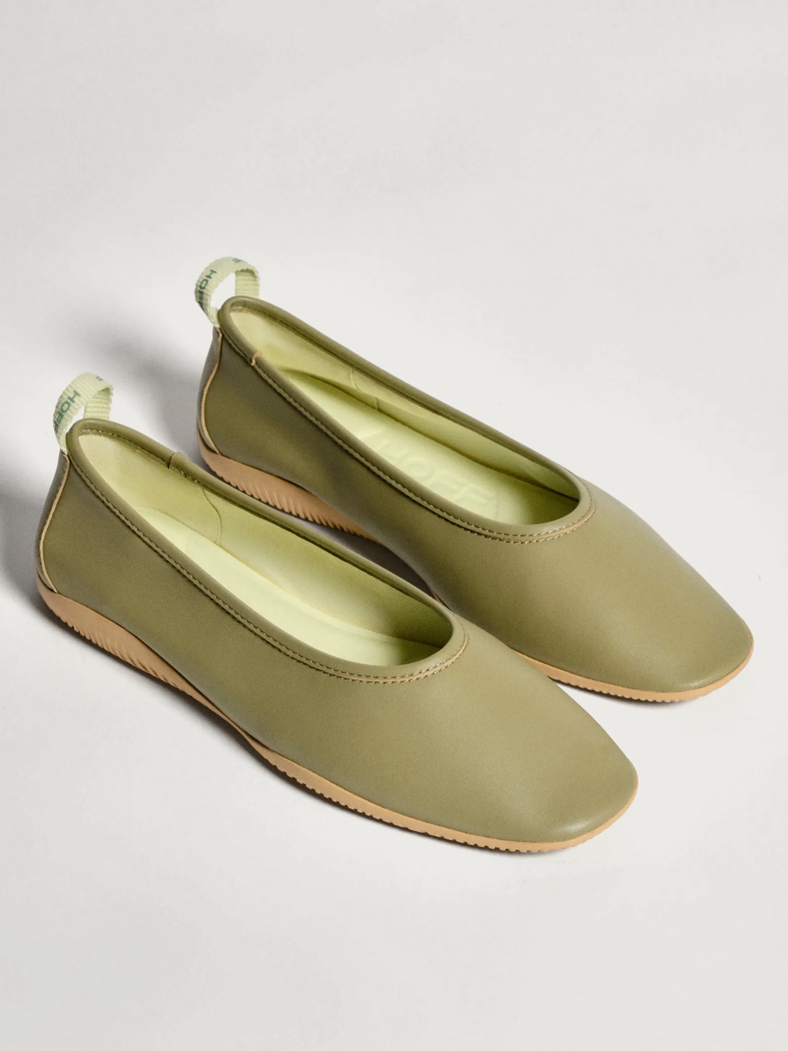 Flacher Schuh-HOFF GARNIER BALLERINA GRÜN