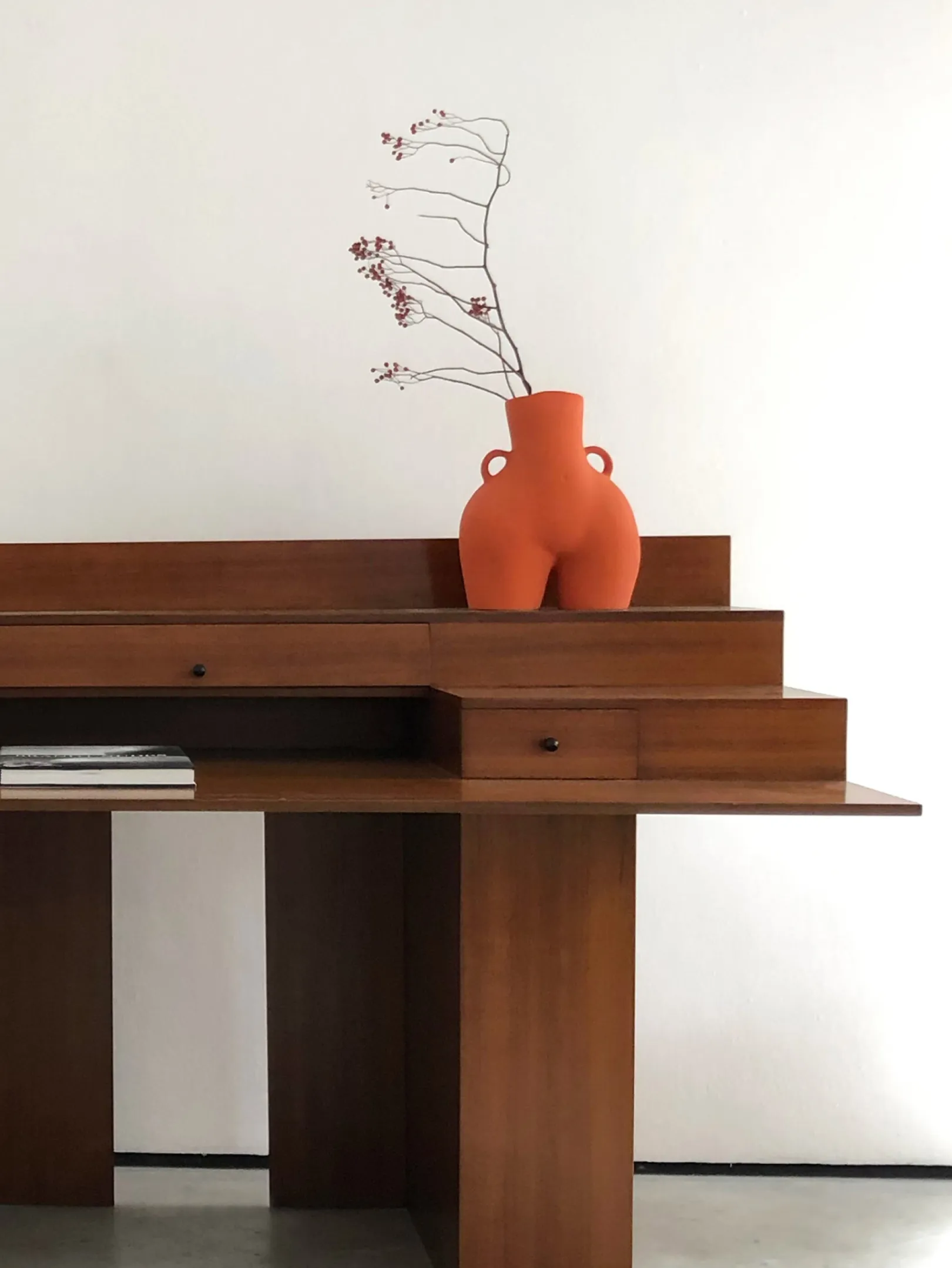 Deko|Deko-HOFF LOVE HANDLES VASE ORANGE