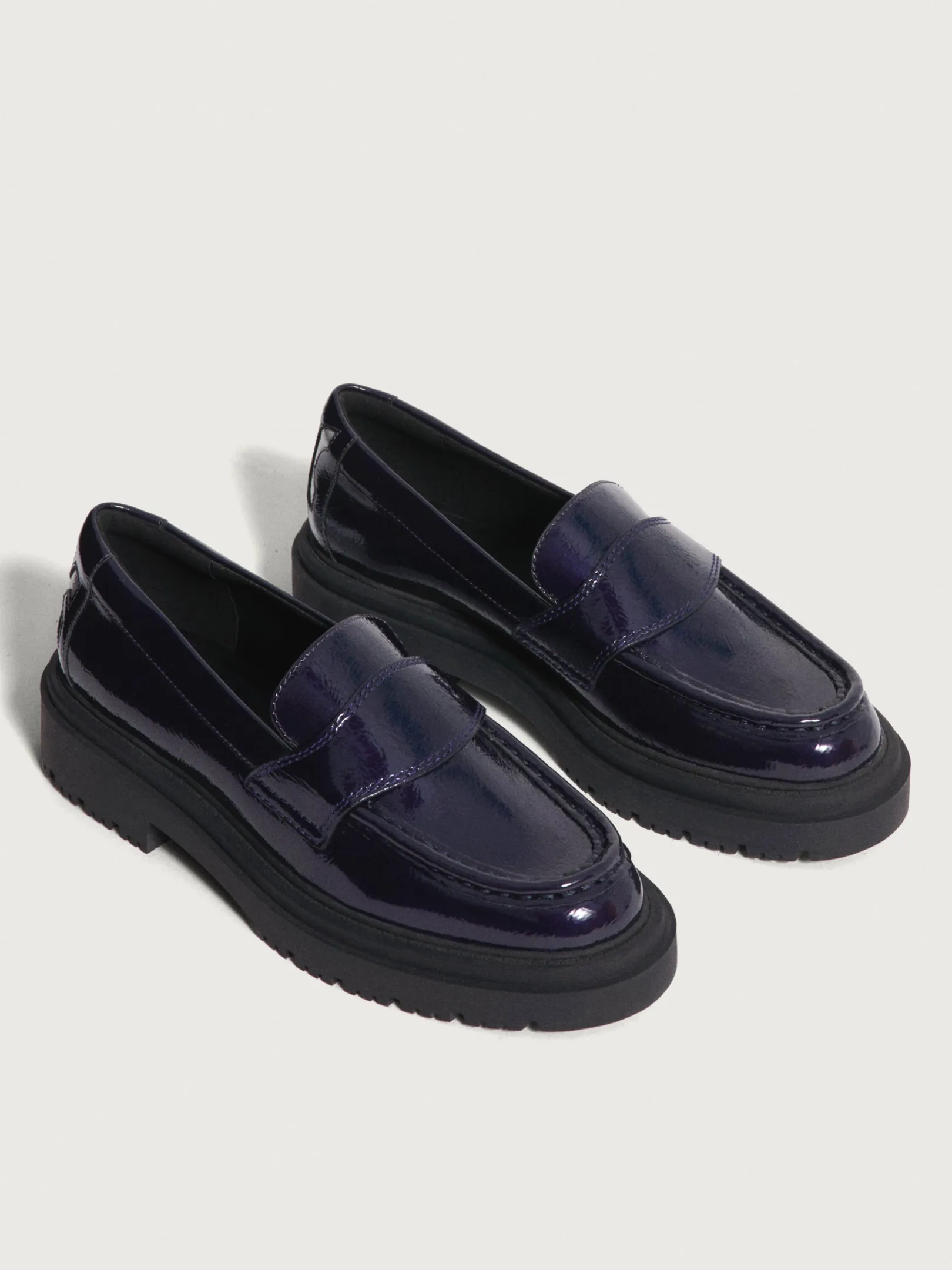 Flacher Schuh-HOFF MOKASSIN SCHOOL BLAU