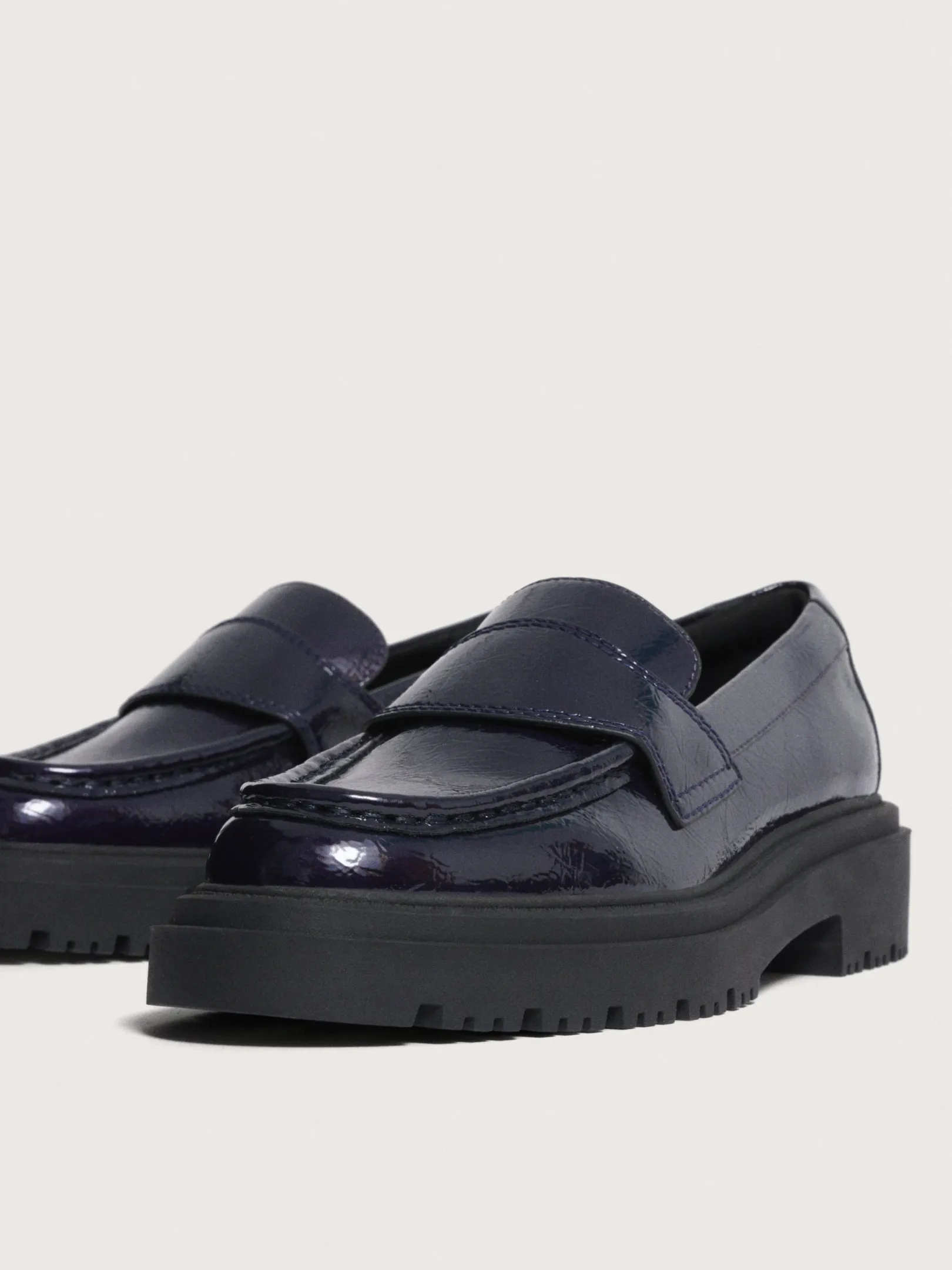 Flacher Schuh-HOFF MOKASSIN SCHOOL BLAU