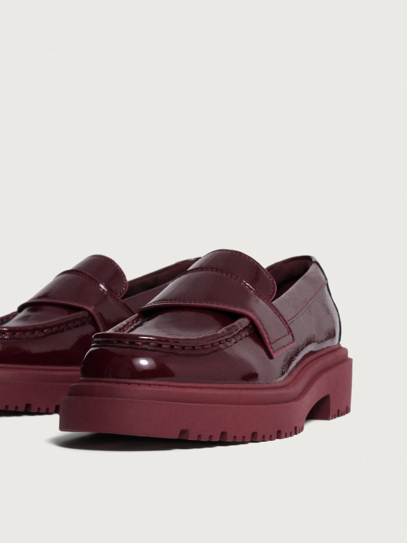 Flacher Schuh-HOFF MOKASSIN SCHOOL WEINROT