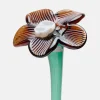 Deko|Deko-HOFF MOUTHBLOWN CRYSTAL FLOWER BROWN