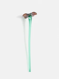 Deko|Deko-HOFF MOUTHBLOWN CRYSTAL FLOWER BROWN