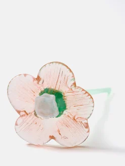 Deko|Deko-HOFF MOUTHBLOWN CRYSTAL FLOWER CREAM
