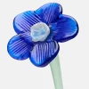 Deko|Deko-HOFF MOUTHBLOWN CRYSTAL FLOWER BLUE