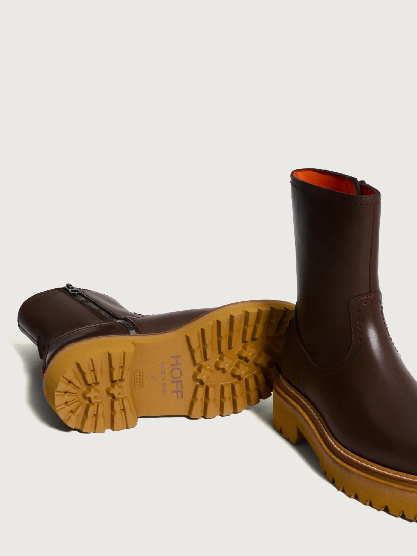 Stiefel Und Stiefeletten-HOFF OFFICE BRAUN LEDERSTIEFEL