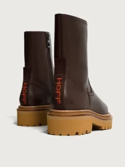 Stiefel Und Stiefeletten-HOFF OFFICE BRAUN LEDERSTIEFEL