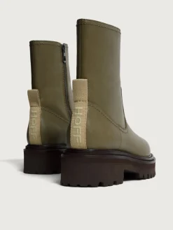 Stiefel Und Stiefeletten-HOFF OFFICE GRÜNER LEDERSTIEFEL
