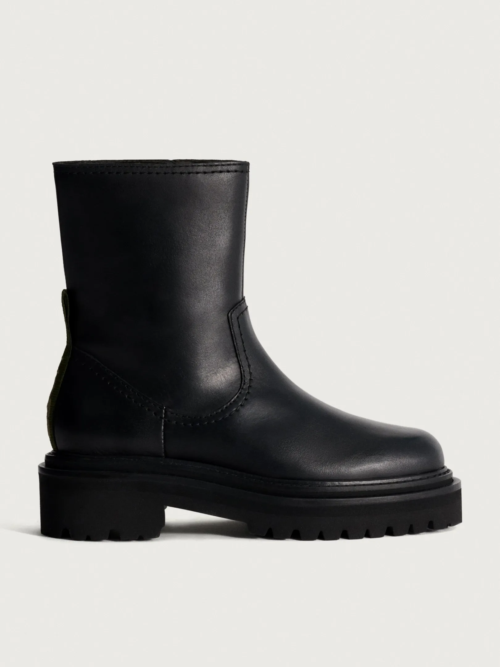 Stiefel Und Stiefeletten-HOFF OFFICE SCHWARZER LEDERSTIEFEL