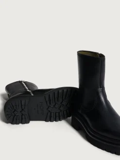 Stiefel Und Stiefeletten-HOFF OFFICE SCHWARZER LEDERSTIEFEL